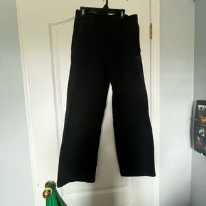 Aritzia Black Track Pants wide legged